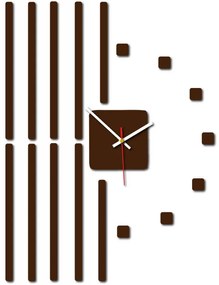 Nástenné hodiny Quartz, nalepovacie dekorácie, 3D zrkadlové nálepky Xmomo X0034- HEU-