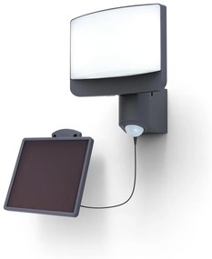 LUTEC SUNSHINE Solárny nástenný panel LED so senzorom, 11 W, denné biele svetlo, IP54