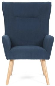 Autronic BONTEC Kreslo ušiak, modrá, menčestrová látka, AK-314 BLUE2 Farba: Ružová