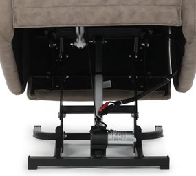 Polohovacie kreslo béžové, elektrické TV-L8902 LAN3