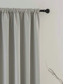 Blackout závesy Ricardo krémové - 140 x 180 cm (2ks) - riasiaca stuha