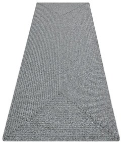 Sivý vonkajší koberec behúň 200x80 cm - NORTHRUGS
