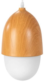 Toolight - závená lampa E27 60W APP952-1CP, hnedá-biela, OSW-04035