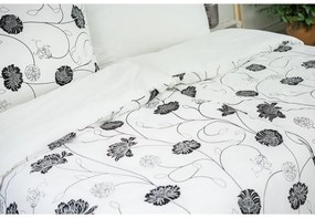 Stanex  obliečky 100% Bavlna Astra čierno-biela 220x240/2x70x90 cm