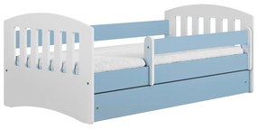 Letoss Detská posteľ Classic 1 - 140/80 Modrá S matracom Bez uložného priestoru
