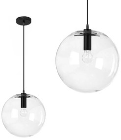 Toolight - Závesné svietidlo Lassi 20cm APP306-1CP, E27, čierna, OSW-00358