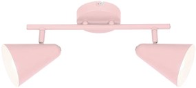 CLX Nástenné / stropné bodové detské svietidlo AGOSTINO, ružové