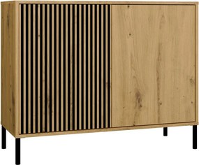 Komoda Kamaro 2D Slim 103 cm II dub Artisan/čierna