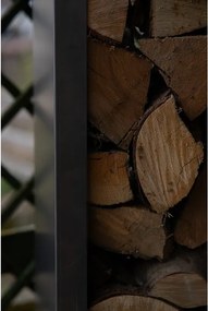 Stora Záhradný drevník 120 x 80 x 40 cm, corten CORGARDEN 1037