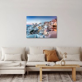 Obraz - Súmrak v Santorini (70x50 cm)