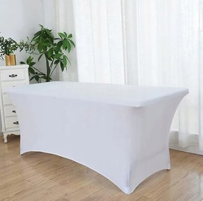 Obrus na cateringový stôl s rozmerom 240cm - Biely
