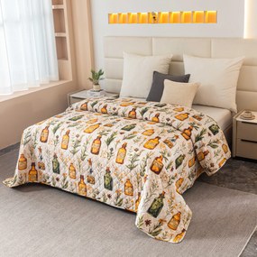 Prehoz na posteľ APOTHECARY, krémový Rozmer: 220 x 240 cm