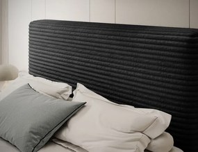 Kontinentálna posteľ Alamito 120x200, čierna (modulo 10)
