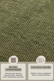 Hanse Home, Behúň Bouclé Jute 105977 Jungle Green, 80x200, zelená, chodba / predsieň