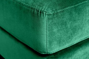 Taburetka Velvet Cozy 80cm smaragdovo zelená zamat