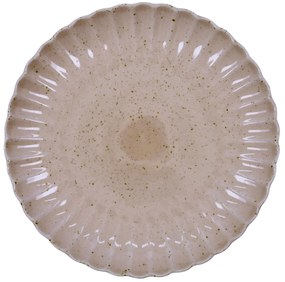 House Doctor Obedový tanier Scallop Rose Ø 26 cm