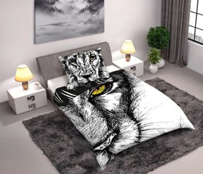 Bavlnená posteľná bielizeň Lion 160x200 cm