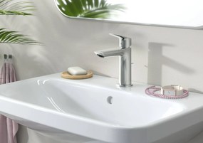 Hansgrohe Logis, umývadlová batéria Fine 110, s výpustom Push-Open, EcoSmart, chrómová, HAN-71252000