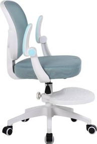 Detská otočná stolička Neoseat JUNI 008 s podnožou — látka, modrá