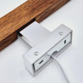 Brilagi-LED Kúpeľňové osvetlenie zrkadla WOODY MIRROR LED/8W/230V IP44 dub/chróm