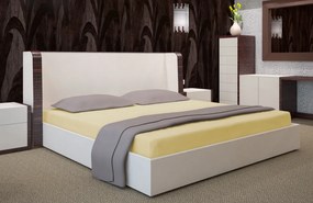 Dekorstudio Prestieradlo Jersey s gumičkou tmavo krémové PRZJ14 Rozmer plachty: 160x200cm