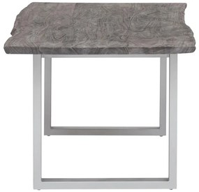 furniture-nabytek.cz - Masívny jedálenský stôl Bullwer z akácie, lakovaný, šedý – 140×90 cm