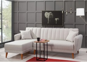 Sconto Pohovka AQUA ľavá, krémová