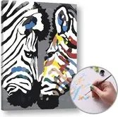 Maľovanie podľa čísel ZEBRY – nízka náročnosť