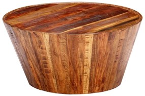 Konferenčný stolík 65x65x33 cm masívne surové mangovníkové drevo 247995