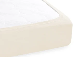 Froté napínacie prestieradlo na extra vysoký matrac FR-002 Smotanové 180 x 220 - výška 40 cm