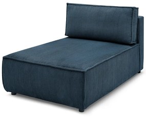 Tmavomodrý menčestrový modul pohovky (variabilný) Nihad modular – Bobochic Paris
