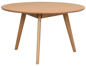 Okrúhly konferenčný stolík v dekore duba v prírodnej farbe 90x90 cm Yumi - Rowico