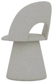 Svetlosivé čalúnené jedálenské kreslo Kalo – Makamii