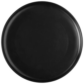 Plytký tanier Coupe čierny 25 cm – Flow - 491074