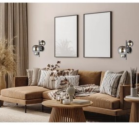 ITALUX WL-406007-3A-BCR - Nástenné svietidlo CANELLO 3xG9/5W/230V čierna