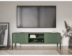 Televízny stolík LUE zelená/čierna