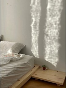 Jednolôžková posteľ z borovicového dreva bez čela s roštom 90x200 cm v prírodnej farbe Dock – Karup