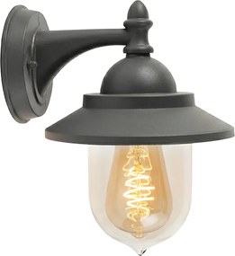 Inteligentné vonkajšie nástenné svietidlo tmavosivé vrátane Wifi ST64 - Oxford