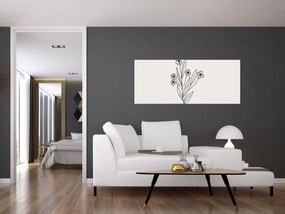 Obraz - Lúčny kvet N⁰1 (120x50 cm)