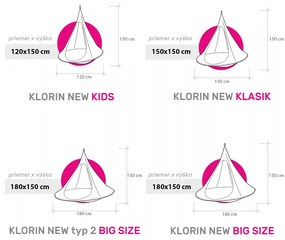 Kondela Závesné hojdacie kreslo, zelená, KLORIN NEW BIG SIZE CACOON HAMMOCK