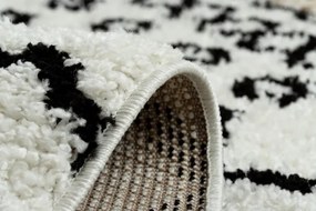 Koberec PROMO BERBER SAFI N9040 biely / čierny