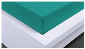 Home Elements Napínacia plachta Jersey 90x200 cm, zelená, bavlna