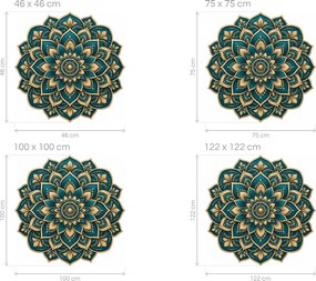 Lotosová mandala arch 75 x 75 cm