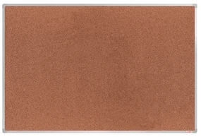 Korková nástenka boardOK v hliníkovom ráme, 1800 x 1200 mm, eloxovaný rám