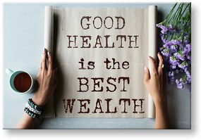 Motivačný obraz na stenu Good health | rôzne rozmery