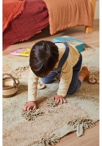 Béžový bavlnený detský hrací koberec 120x160 cm Mushroom Forest – Lorena Canals