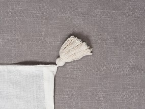 Bavlnená prikrývka 130 x 180 cm sivá KOTTAYAM Beliani