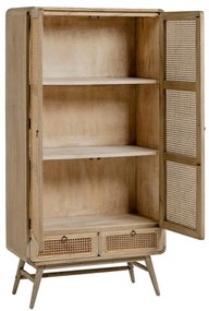 Šatníková skriňa z masívu mindi v prírodnej farbe 90x175 cm Nalu – Kave Home