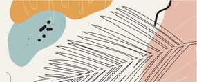 Obraz - Ilustrácia listu (120x50 cm)