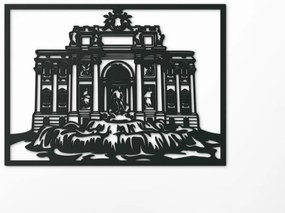 drevko Obraz Fontána di Trevi Rozmer obrazu: 47,5 x 65 cm, Farba dekorácie: Čierna